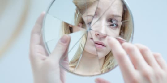 woman doubting herself