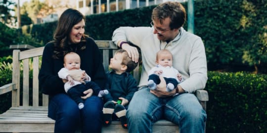 Mary Hamilton, Accenture Labs managing director, with her family