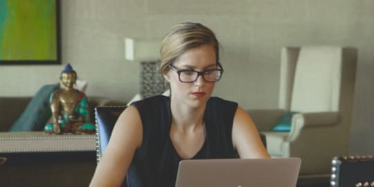 Young Woman on Laptop