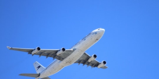 Plane taking off to travel