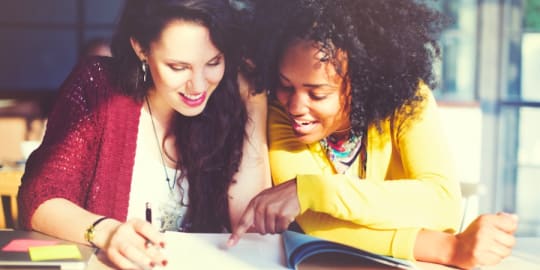 Women working together