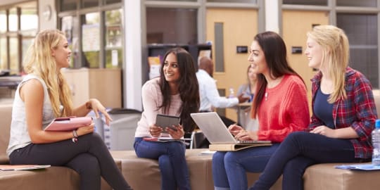 young women at code camp