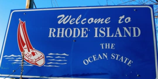 Welcome to Rhode Island Sign