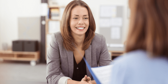 Woman in Meeting