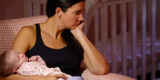 woman with a baby