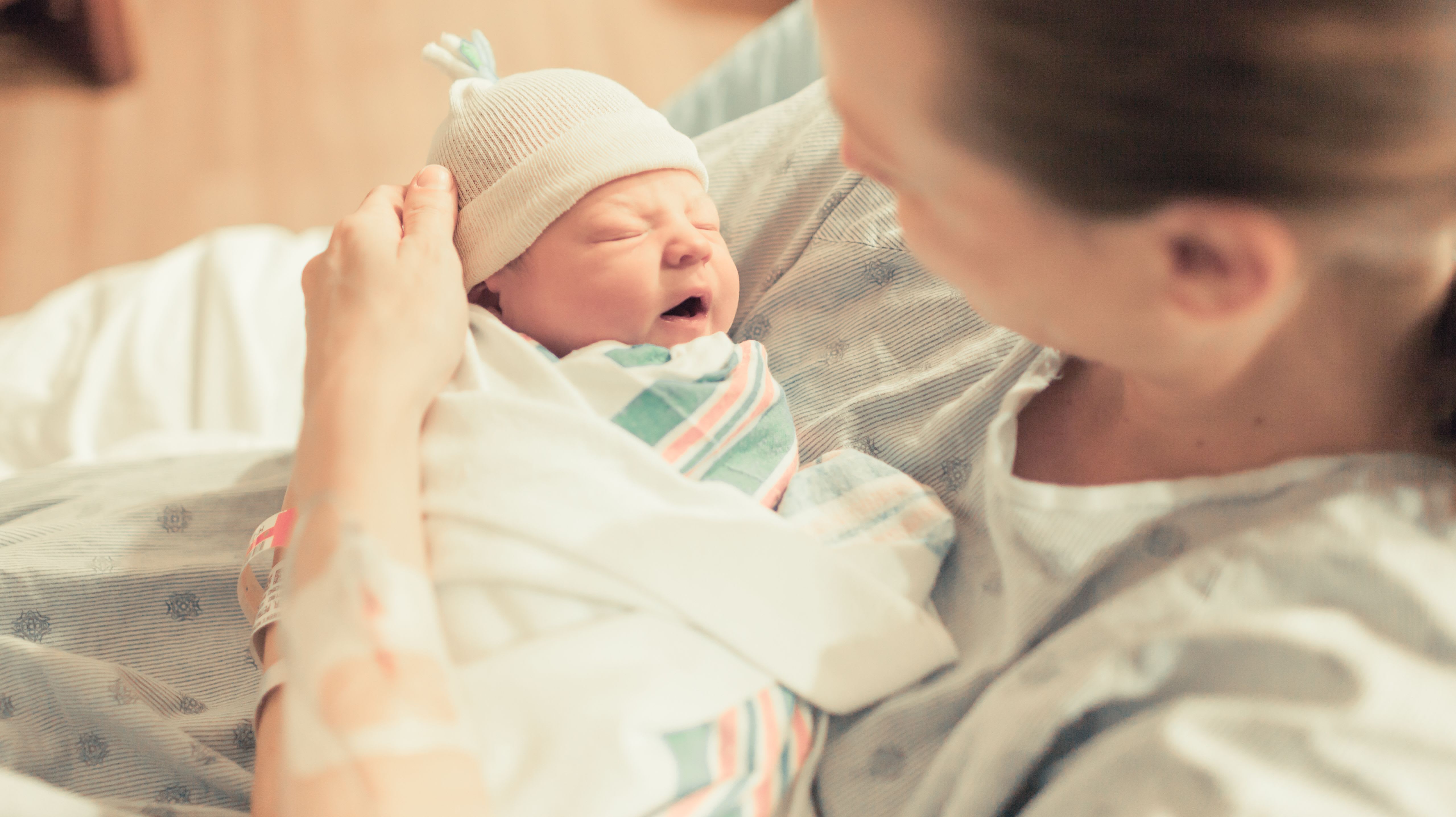 Baby in hospital