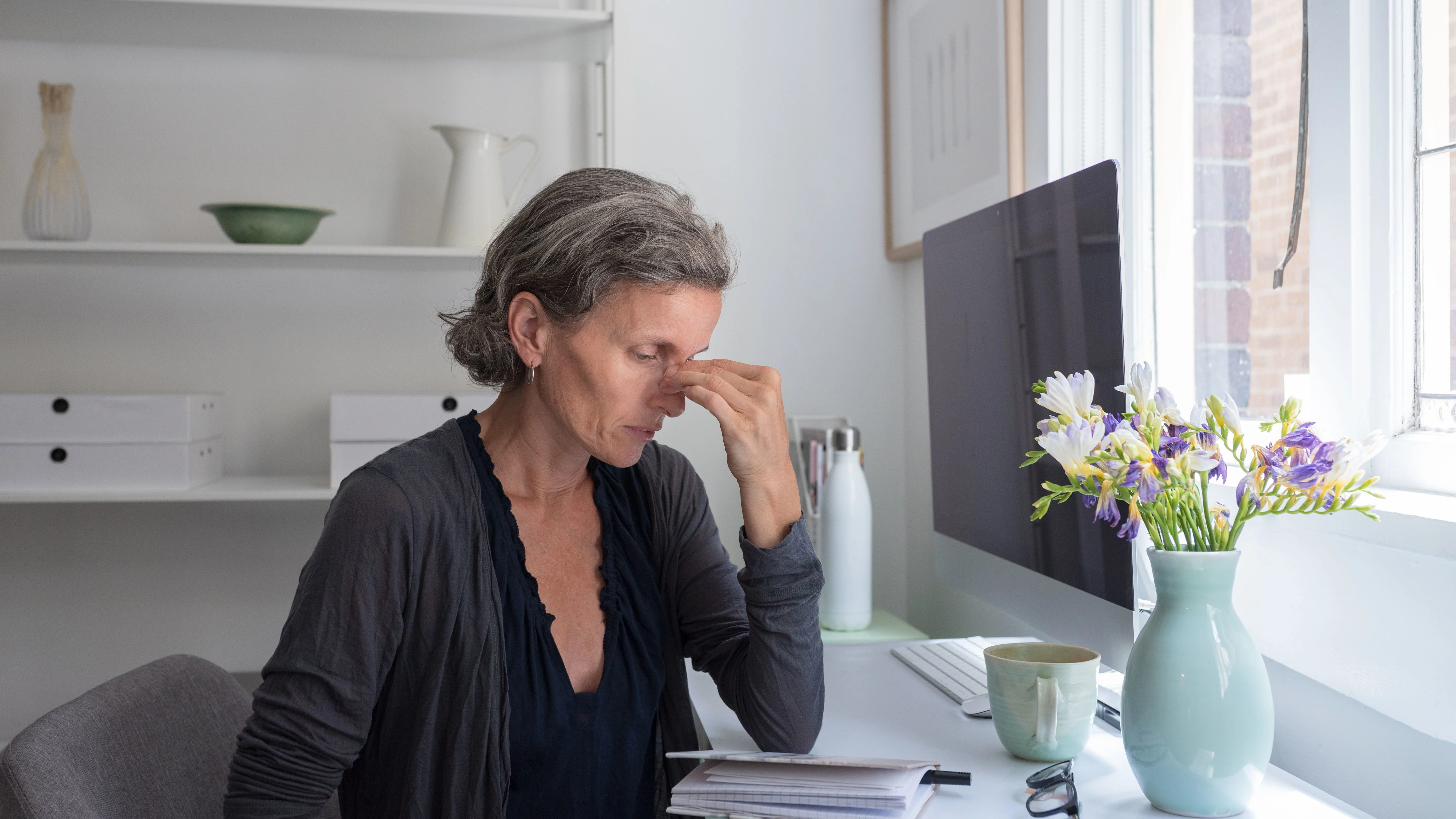 Stressed woman