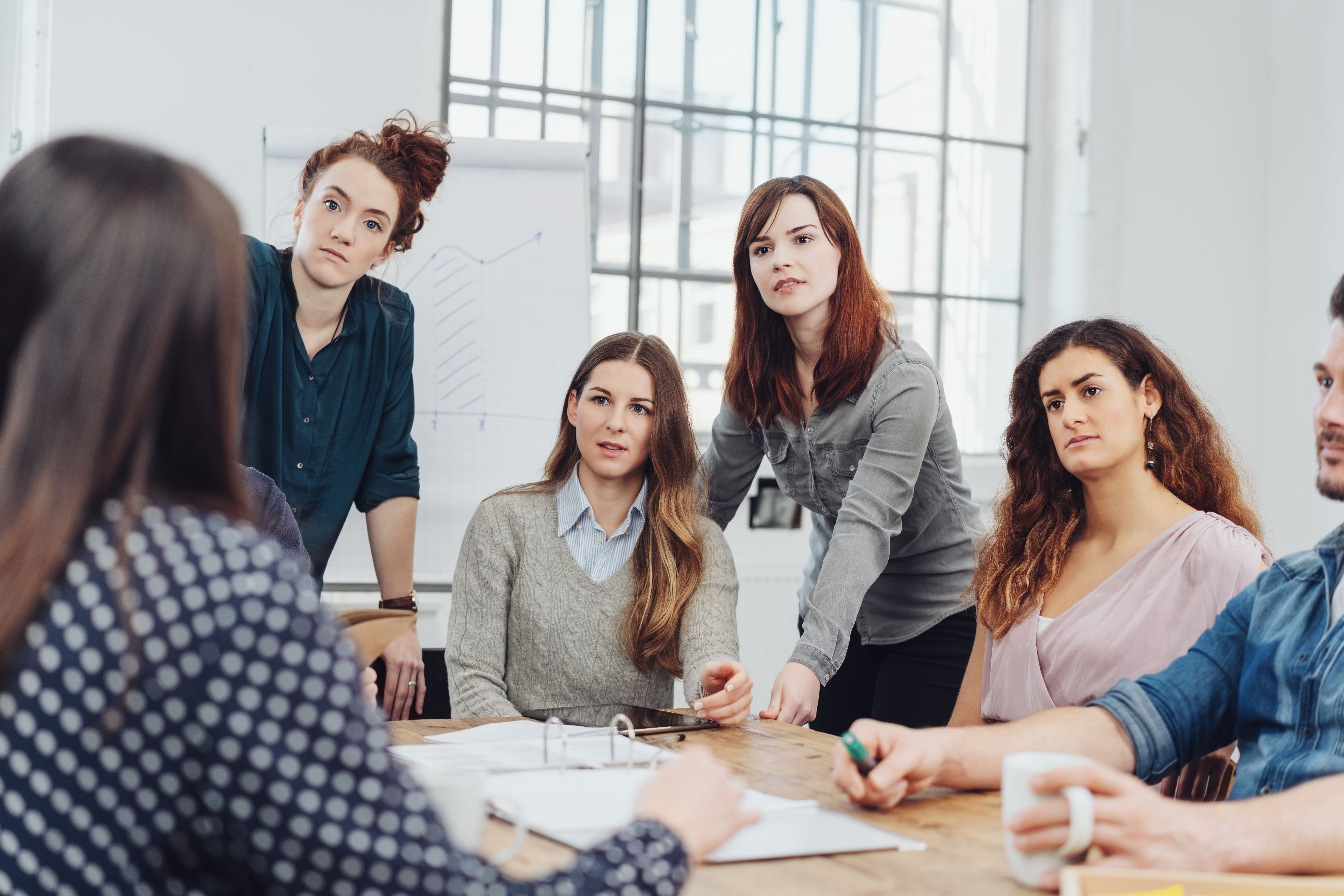 Group of coworkers together