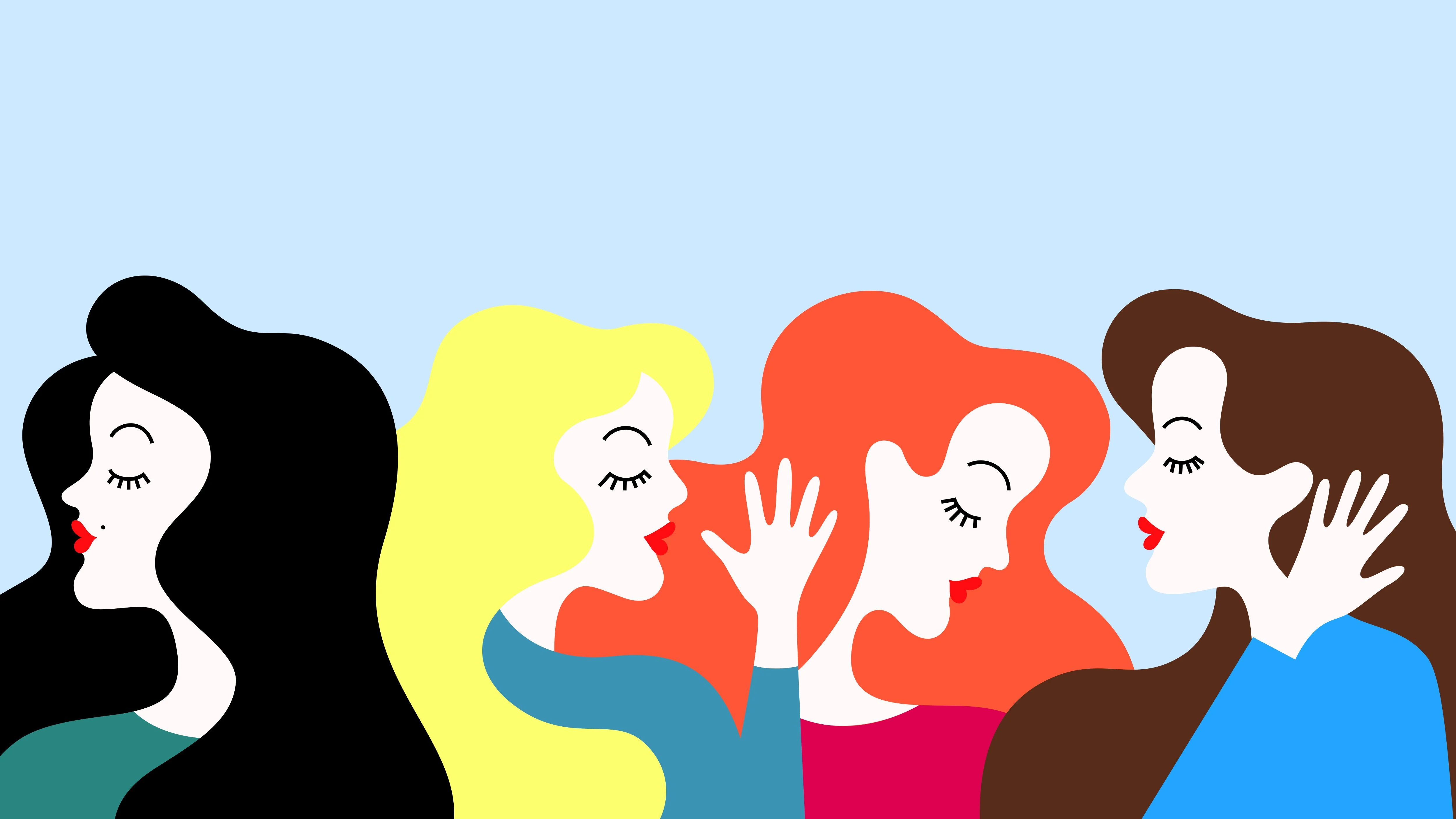 Women gossiping