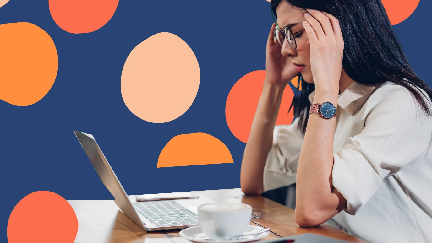 woman frustrated at work