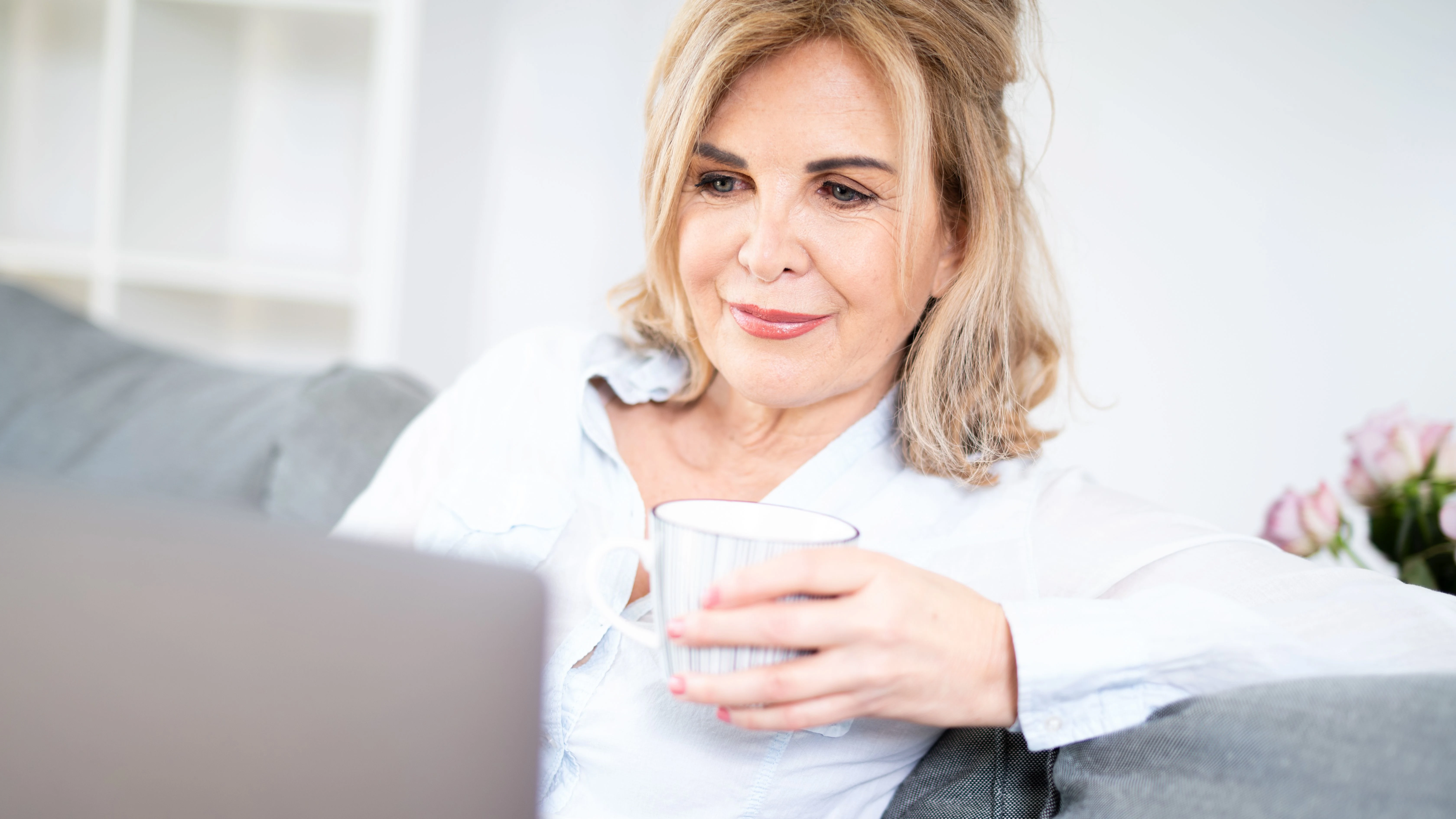 Woman on Computer