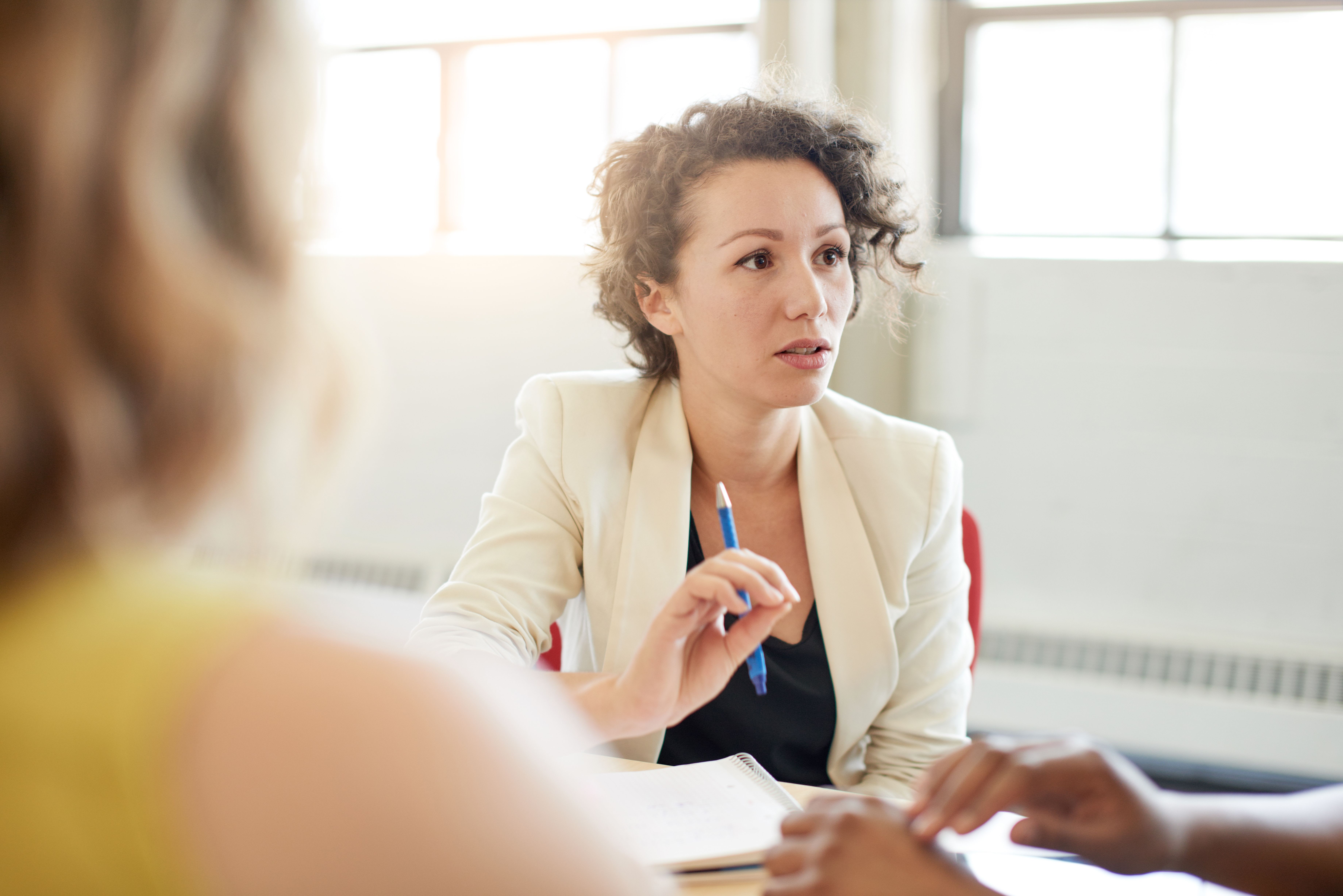 Woman speaking
