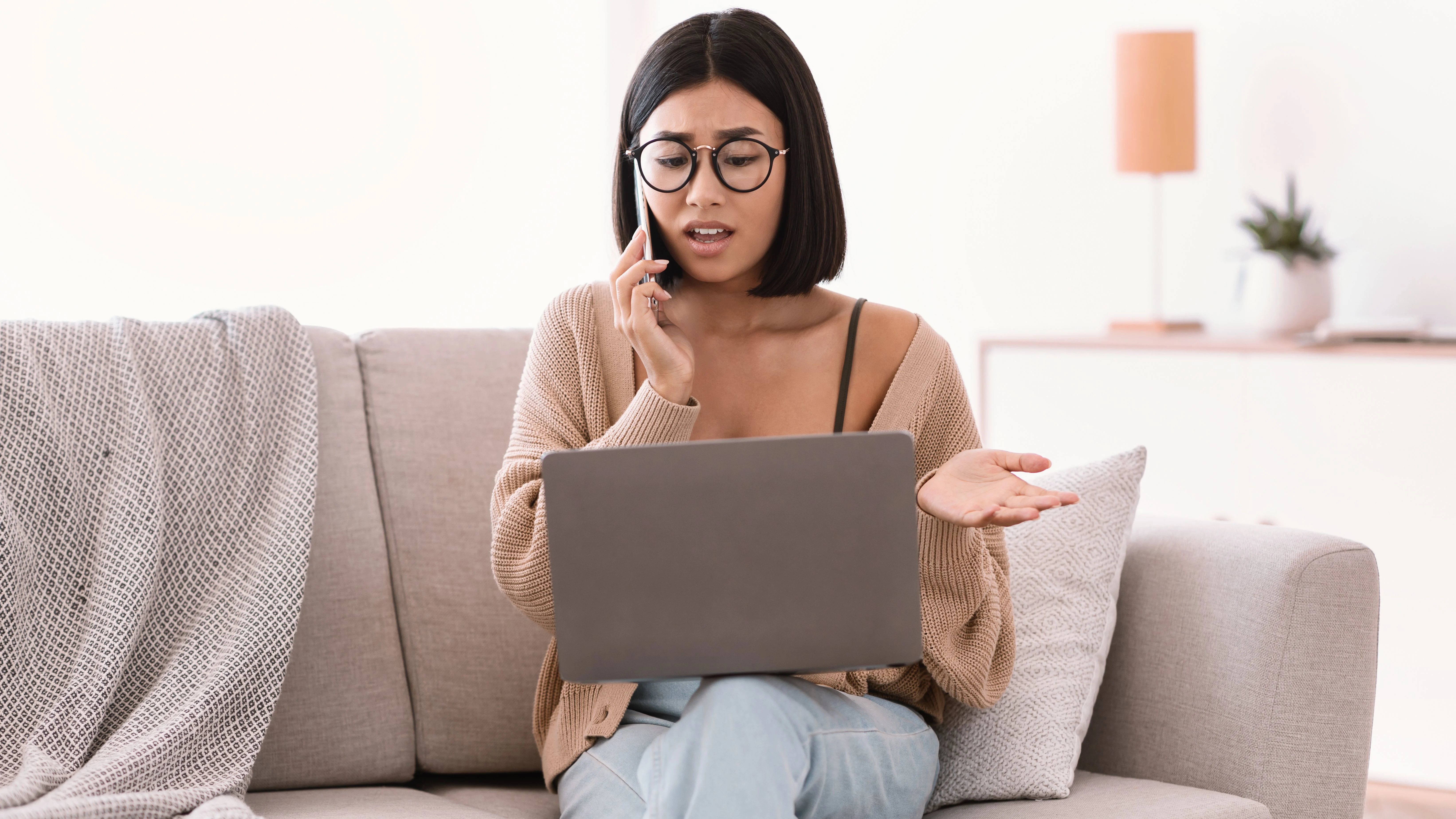 Woman on computer