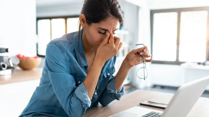 woman working