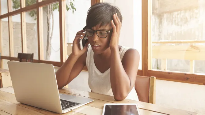 Female Employee Talking With Boss