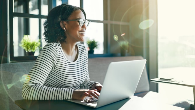 woman on laptop