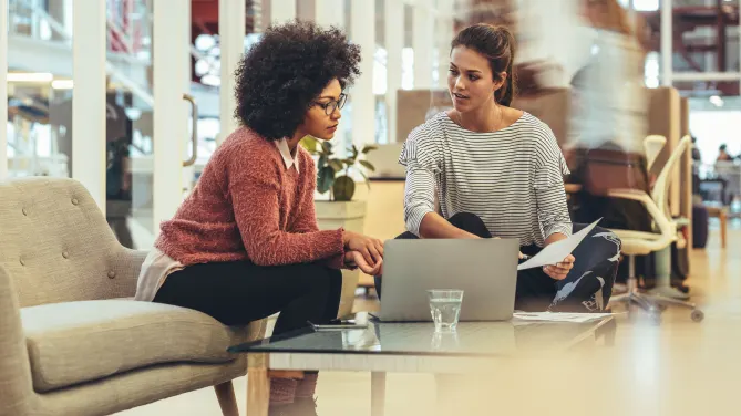 Women Talking at Work