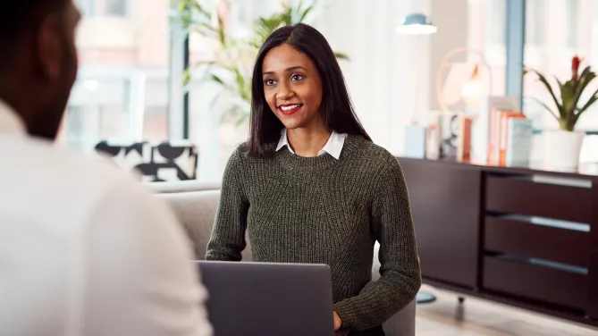candidate in an interview