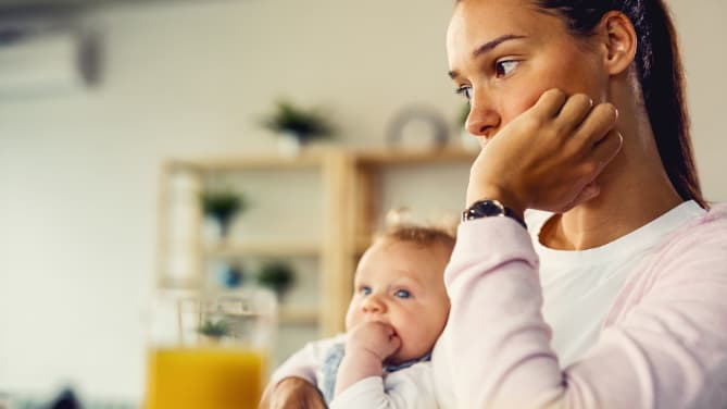 Woman with baby