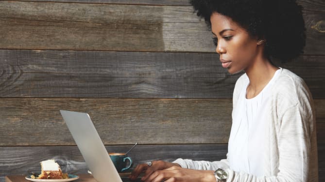 Woman Working Remotely