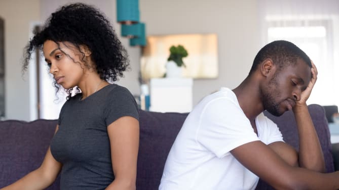 stressed couple