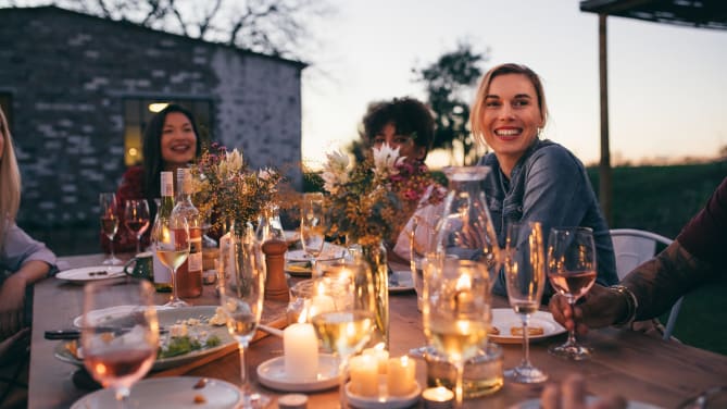 Women celebrating