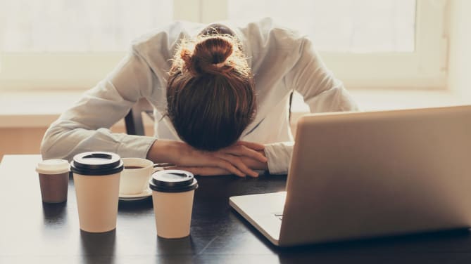 Stressed woman