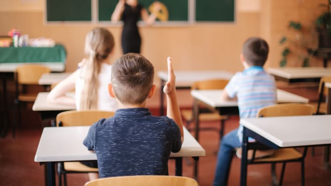 Kids in class