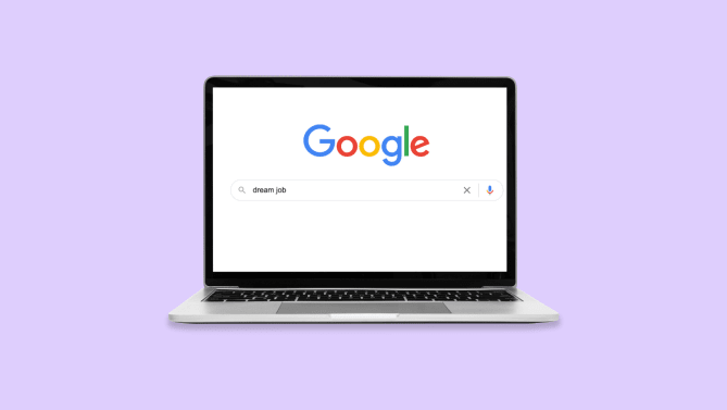 google search for dream job