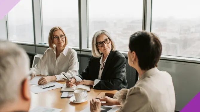 Professionals illustrating good jobs for 50-year-olds with no experience