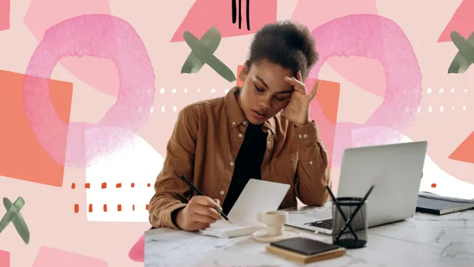 woman frustrated at work