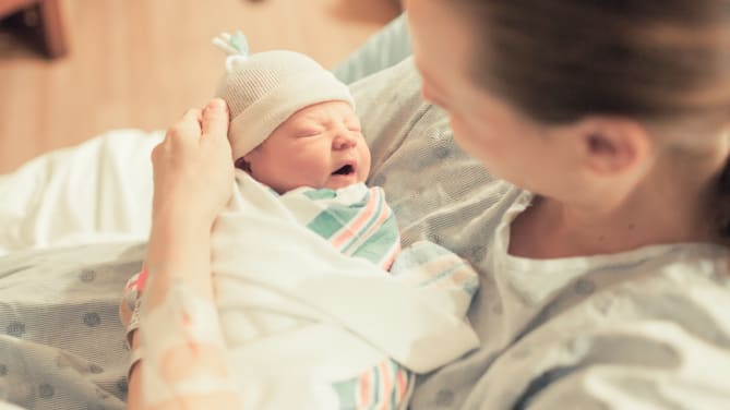 Mom and baby