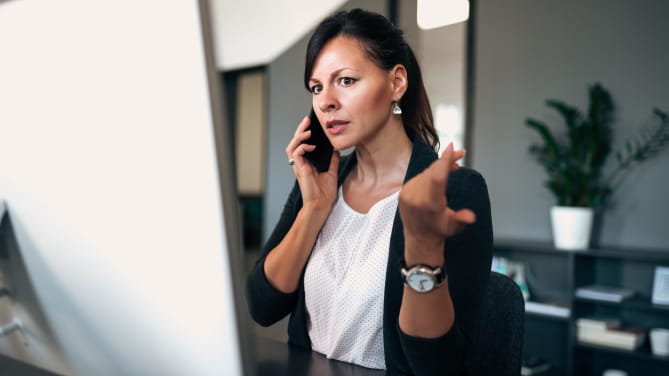 Woman Leading a Meeting