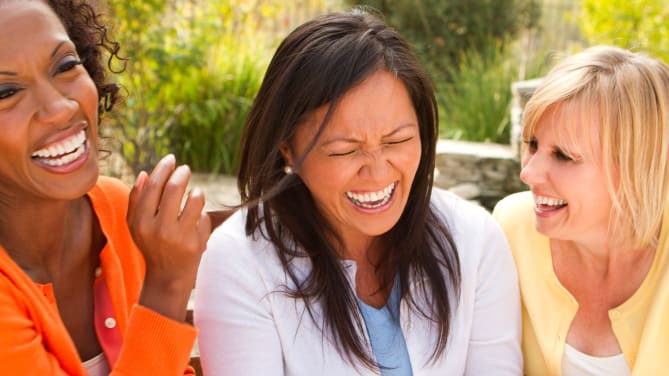 friends laughing