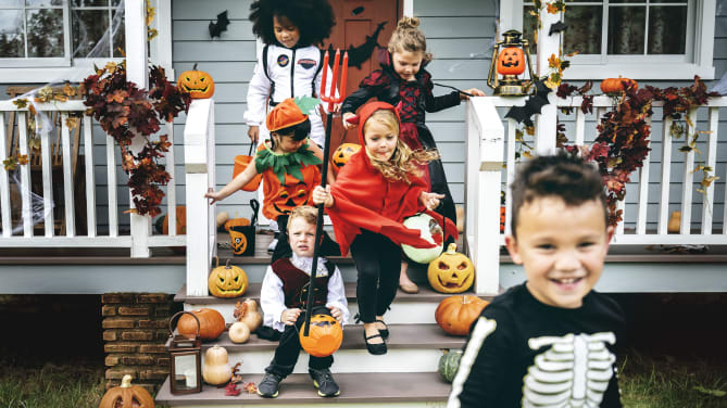 Kids on Halloween