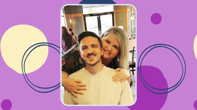 Kelly Wagman and her son, who put himself through college by working part time at KinderCare.  He is now a sixth-grade history teacher. Photo courtesy of KinderCare Learning Companies.