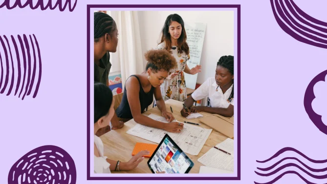 woman working together