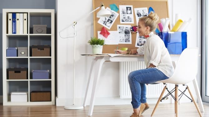 Woman crafting