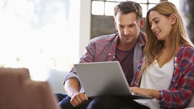 Couple on Computer