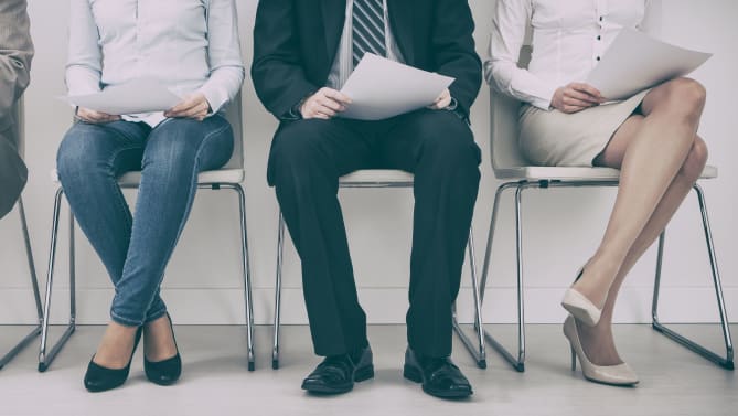Job interview candidates