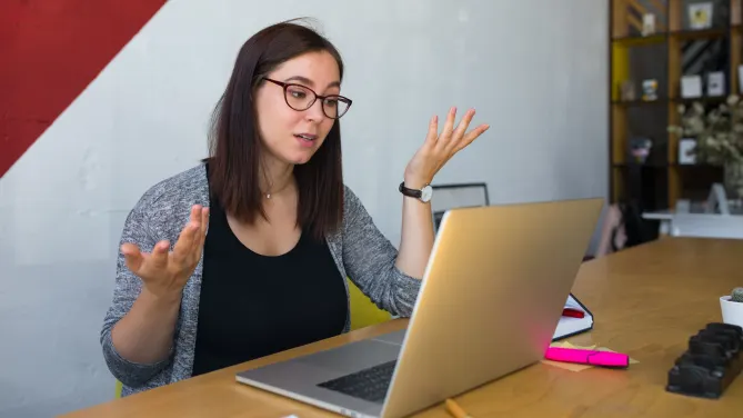 Woman on laptop