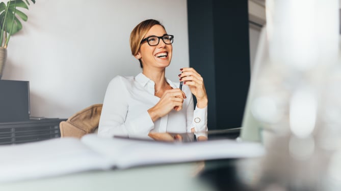 Woman accomplishes goal