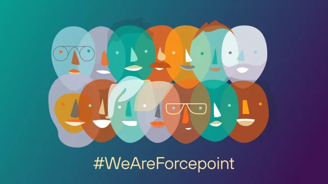 Graphic representing Forcepoint employees.