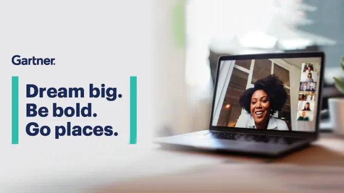 Gartner employee and motto.