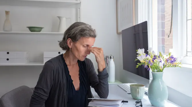 Stressed woman