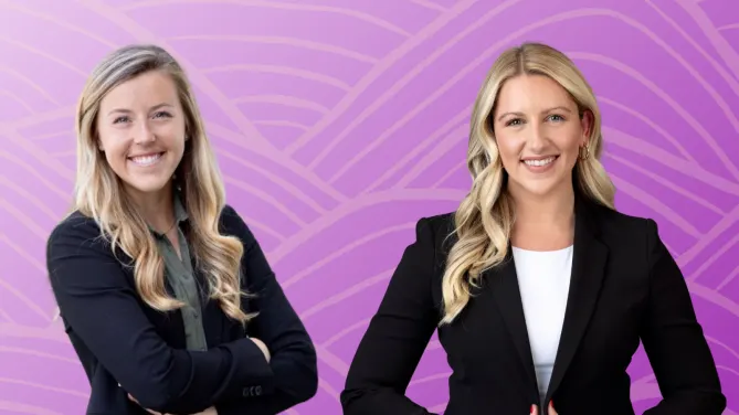 Paige Richard and Becca Scheafer. Photos courtesy of Ansys.