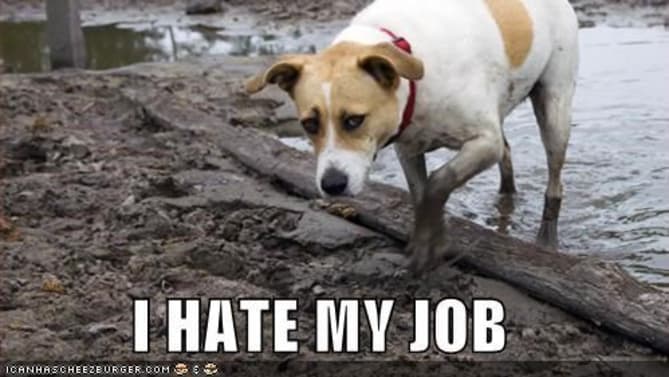 I hate my job meme