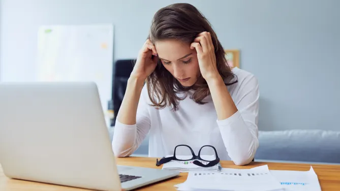 Frustrated woman