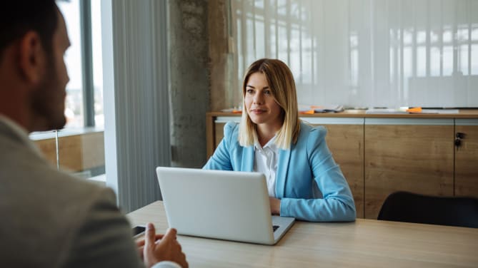 Woman in Job Interview