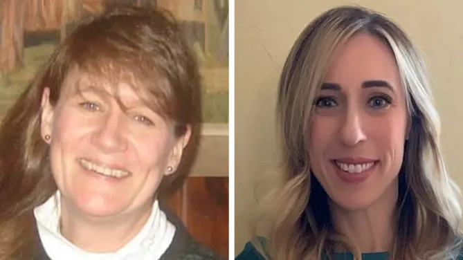 Julie Phillips O'Grady and Debbie Welch.